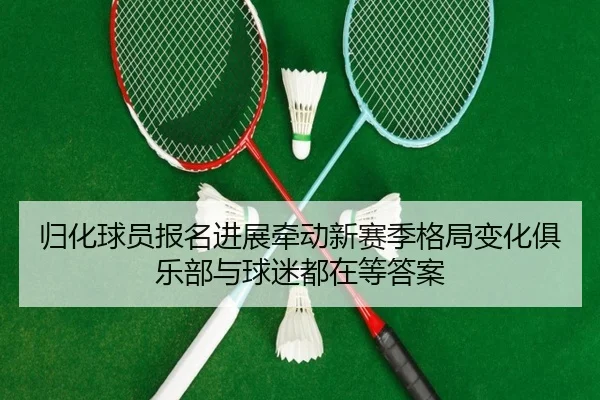 归化球员报名进展牵动新赛季格局变化俱乐部与球迷都在等答案（DouYu）